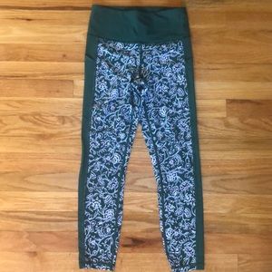 Green with floral patterned leggings